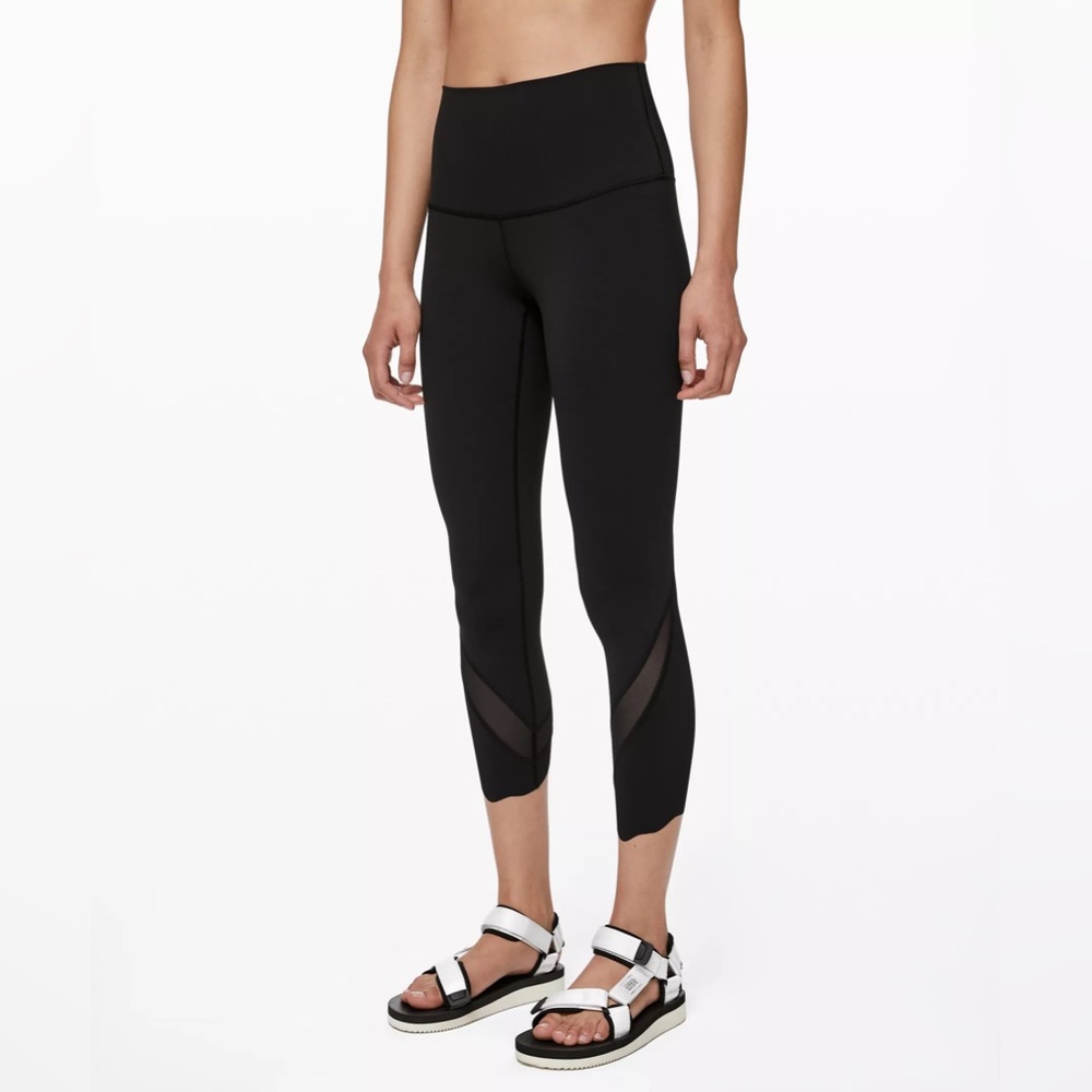 Lululemon Wunder Under Scalloped Hem High-Rise Crop 23" Full-On Luxtreme